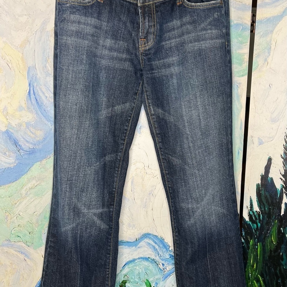 Seven, For All Mankind, SZ 30, blue jeans with amber jeweled signature pockets. - Picture 11 of 11